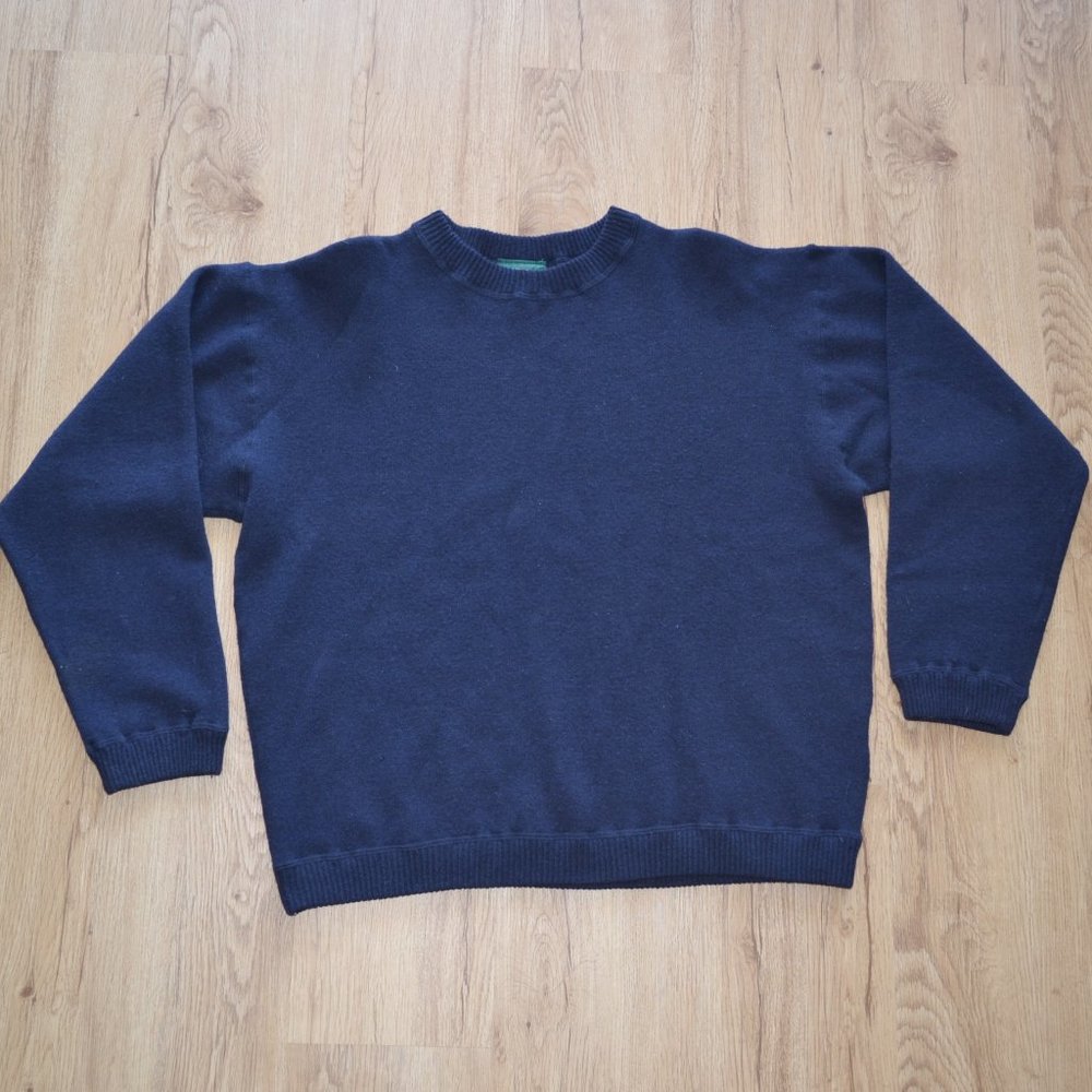 J. Crew Navy Blue Crewneck Sweater